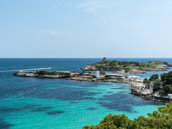 Blick auf die Küste von Illetas Bendinat auf Mallorca