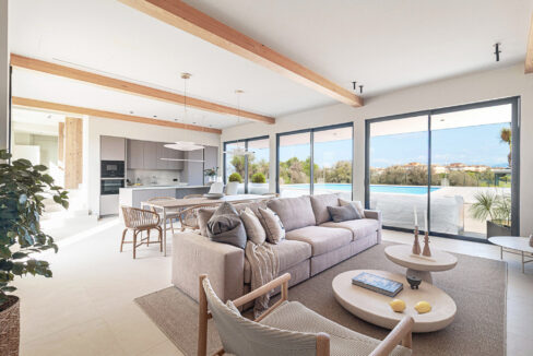 new build villa with views