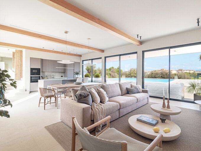 new build villa with views
